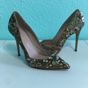 Jean-michel Cazabat Bronze Stilettos